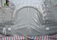 Airtight Combo Color Clear Inflatable Bubble Tent 8m Diameter For Outdoor