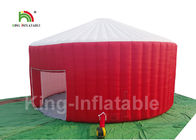 Plato 210D Oxford Fabric Red Inflatable Yurt Dome Tent / Blow Up Event Tent