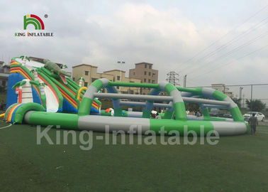 Outdoor Crocodile Kids Inflatable Water Park Floating Aqua With Digital Printing