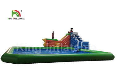 0.9mm PVC Inflatable Water Parks Pirate Ship Type / Inflatable Water Activities