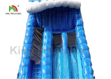 Blue Single Lane Outdoor Inflatable Water Slide For Adult Customized 15 * 5m EN71