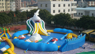 Amazing Giant PVC Inflatable Water Parks for Outdoor Summer Water Games 30m Diameter