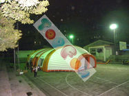 Large White And Orange PVC Inflatable Event Tent For Out Door Use