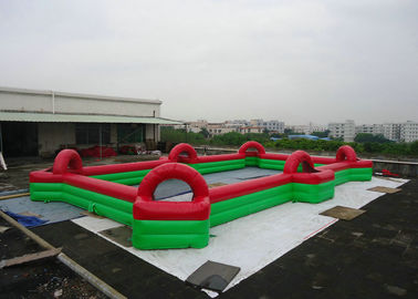 Commercial Inflatable Football Game / Soccer Field Sports Equipment With 0.45mm - 0.55mm PVC