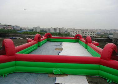 Commercial Inflatable Football Game / Soccer Field Sports Equipment With 0.45mm - 0.55mm PVC