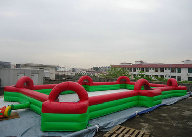 Commercial Inflatable Football Game / Soccer Field Sports Equipment With 0.45mm - 0.55mm PVC