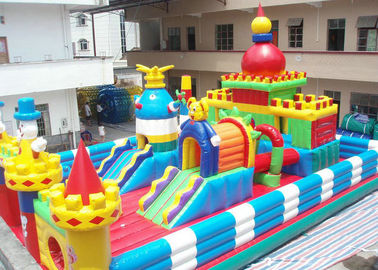 Outdoor Inflatable Amusement Park / Children Playground Equipment For Kids