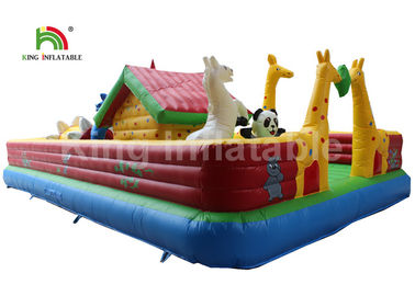 Inflatable Animals Zoo Castle Jumping Bounce House For Family Entertainment