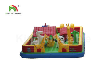 Inflatable Animals Zoo Castle Jumping Bounce House For Family Entertainment