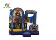 Durable 0.45mm PVC Inflatable Slider Jumping Castle / Childrens Bouncy Castle