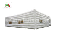 White Color 11 X 6m Inflatable Cube Tent For Rental / Advertising Inflatable Booth