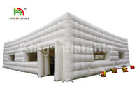 White Color 11 X 6m Inflatable Cube Tent For Rental / Advertising Inflatable Booth