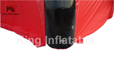 Airtight Black And Red Inflatable Event Tent For Advertising / Exhibition / Tourist