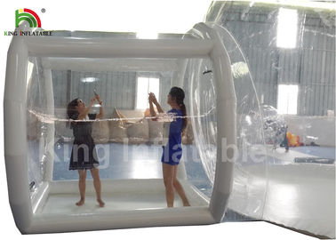 6m Diameter Transparent Inflatable Bubble Tent With Tunnel For Outdoor Camping Rent