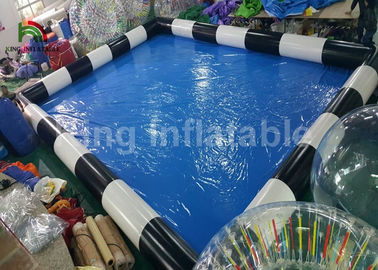 Commercial Blue Inflatable Swimming Pool For Adults Fun With CE Blower