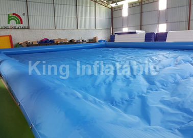 Giant Rectangular 20 X 15m Inflatable Swimming Pools Durable And Airtight