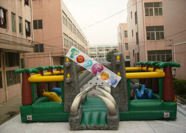 Amazing Aiant Kids Inflatable Amusement Park / Inflatable Adventure For Rent