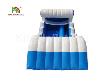 PVC Tarpaulin Spray Blow Up Water Slide For Pool Customized Ocean Theme