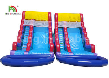 Plato PVC Double Inflatable Water Slide With Swimming Pool 1 Year Warranty