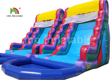 Plato PVC Double Inflatable Water Slide With Swimming Pool 1 Year Warranty