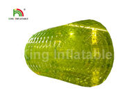 Customized Commercial Green Blow Up Water Toys / Inflatable Water Roller For Lake