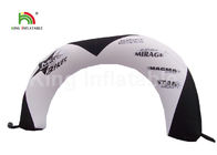 4.5mH PVC Tarpaulin White Inflatable Race Arch Entrance For Advertising