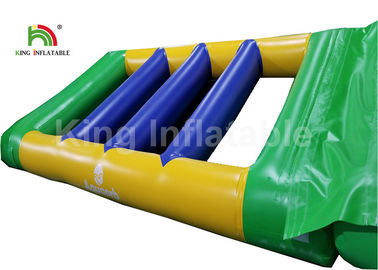 Air Tight Colorful Green Combo Floating Inflatable Water Parks For Beach Sea 12 Months Warranty