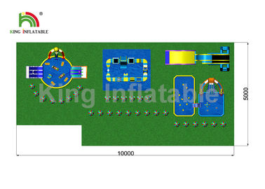 Customized Adults Giant Outdoor Inflatable Water Parks For Amusement Playground