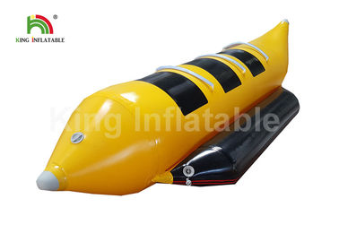 Commercial Grade Yellow 3 Seats Inflatable Fly Fishing Boats / Banana Boat Towable