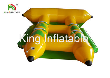 Commercial PVC Inflatable Towable Water Flying Fish Boat For 4 People