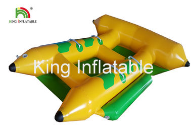 Commercial PVC Inflatable Towable Water Flying Fish Boat For 4 People