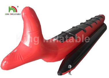 Red Shark Inflatable Fly Fishing Boats , Airtight System 6 Man PVC Blow Up Raft