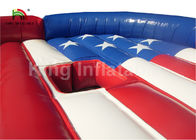 Adults Red Round Balance Inflatable Sports Games With Fighting Cow