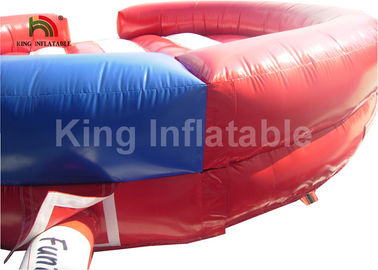 Adults Red Round Balance Inflatable Sports Games With Fighting Cow