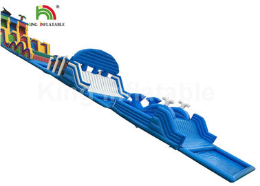 Customized 40m Long Challenge Inflatable Obstacle Course For Adult CE EN14960