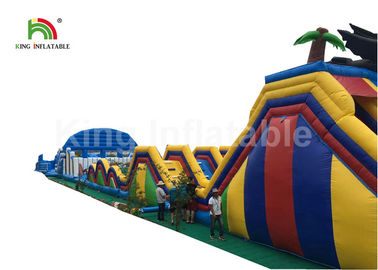 Customized 40m Long Challenge Inflatable Obstacle Course For Adult CE EN14960