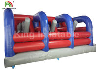 Red 10x10m Giant Obstacle Course Inflatable Sports Games With Tangled Up For Adult