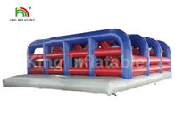 Red 10x10m Giant Obstacle Course Inflatable Sports Games With Tangled Up For Adult