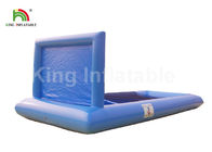 Eco - Friendly Blue Rectangle Inflatable Sports Games With Mesh For Kids