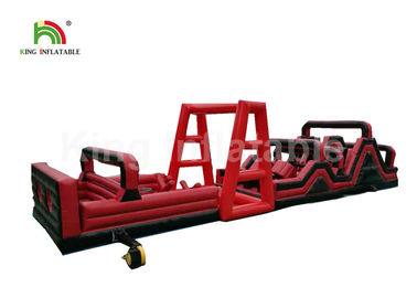 Red Outdoor 18OZ PVC Inflatable Sports Games With Digital Printing