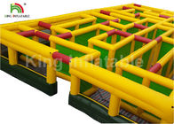 15*15m Yellow Inflatable Obstacle Course Giant Laser Maze Outdoor Sports Games For Rent