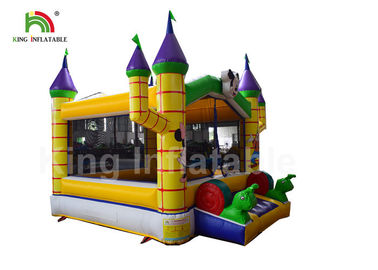 0.55mm PVC Combo Mickey Mouse Commercial Jumping Castles With Step