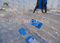 Air Tight Transparent 1.2m Diameter Inflatable Zorb Ball For Rolling Down