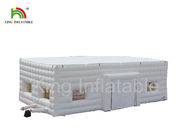 Sewn White PVC Inflatable Stitching Cube Tent Waterproof With Blowers