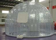 Round Transparent inflatable lawn tent bubble for camping , movable and foldable