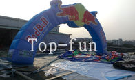 12m Span by 4m High Oxford Fabric Inflatable Arch For Promotion For Advertisement Red Bull