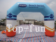 PVC coated fabric inflatable advertising arch , durable waterproof outdoor inflatable arch