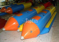 Durable Inflatable Flying Fish / Banana Water Sled Inflatable Boat 8 seats / Pvc Inflatable Banana Boat