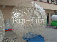 Outdoor Clear Inflatable Zorbing Ball / Big Glass Balls With 1 Year Warranty