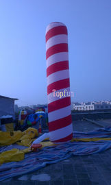 Durable Festival / Celebration Inflatable Advertising Balloons Stripe Tube With PVC / Oxford